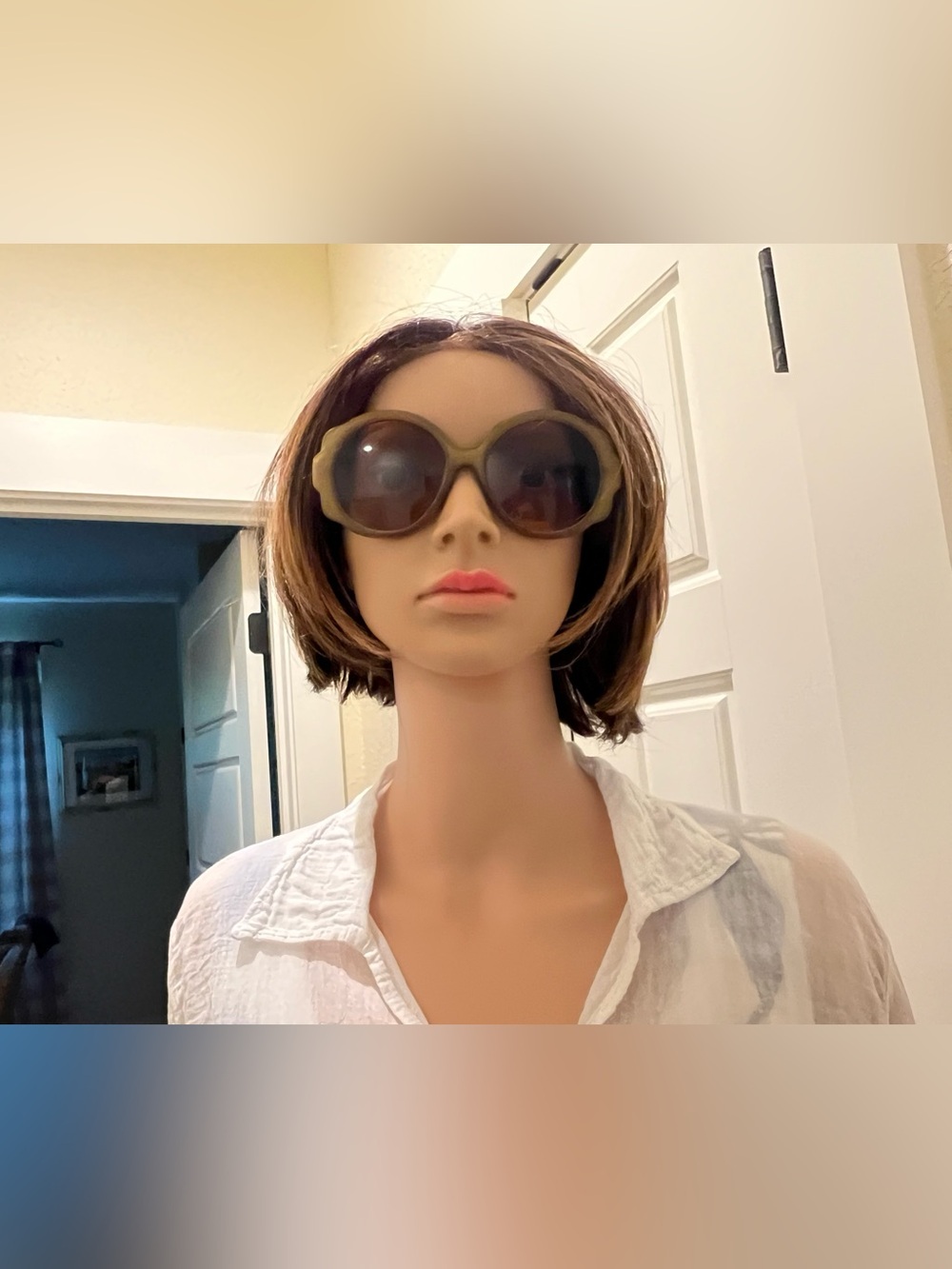 RARE Chloe Olive Green Round Sunglasses CHO120S-004 Retail $408